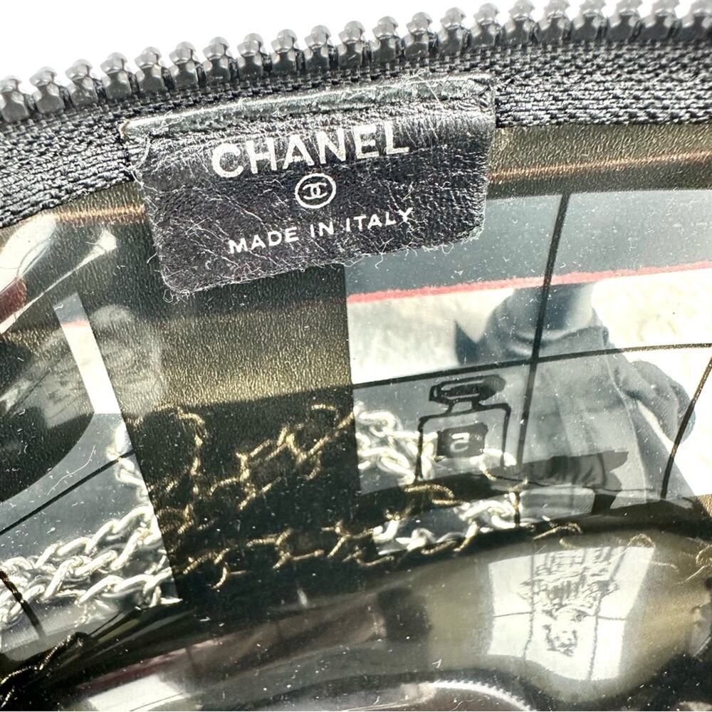 CHANEL Windows Clear and black pouch crossbody, fanny pack, bum bag! RARE! - Picture 12 of 15